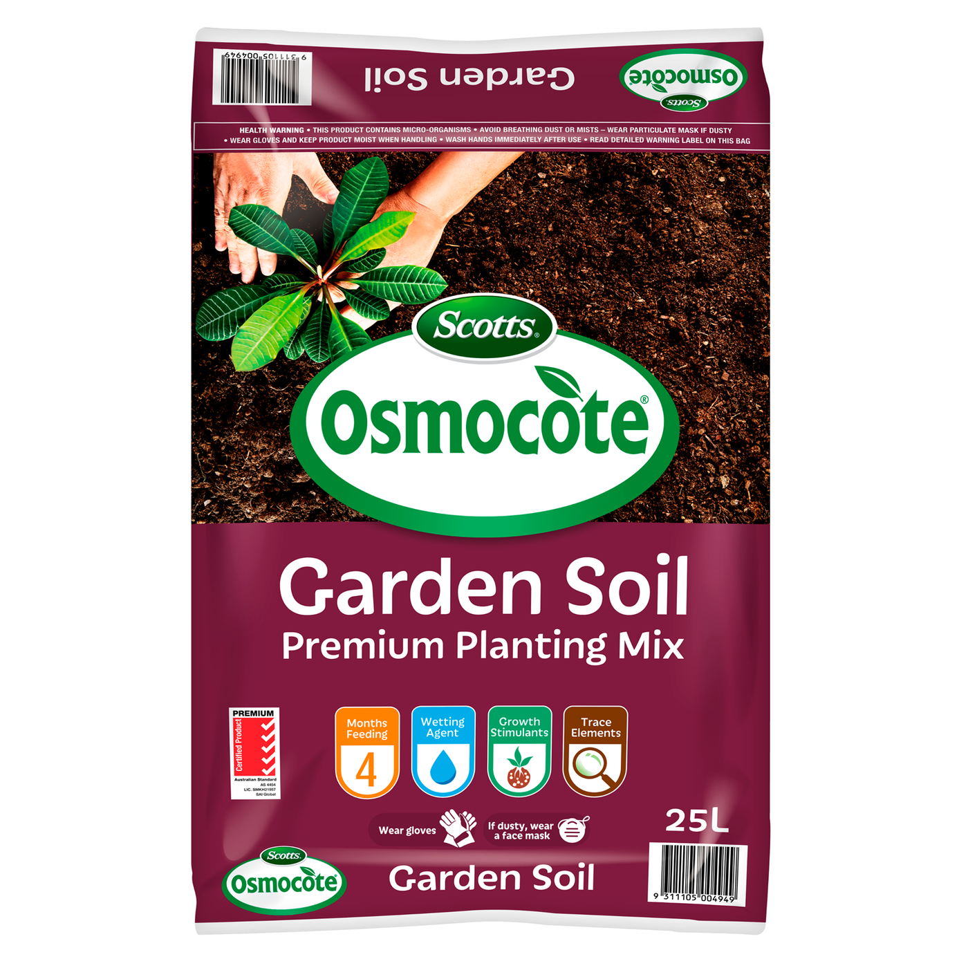 Scotts Osmocote 25L Garden Soil Premium Planting Mix