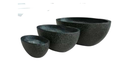 Oval Fibrecrete Planter – Set of 3