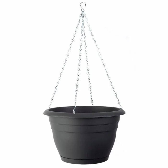 VillaGraph Lightweight Hanging Basket – 30cm Graphite
