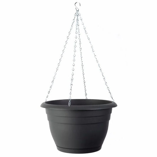 VillaGraph Lightweight Hanging Basket – 30cm Graphite