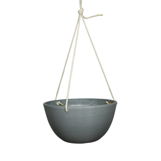 EcoRespect Hanging Planter – 31cm Grey (Indoor & Outdoor Use)