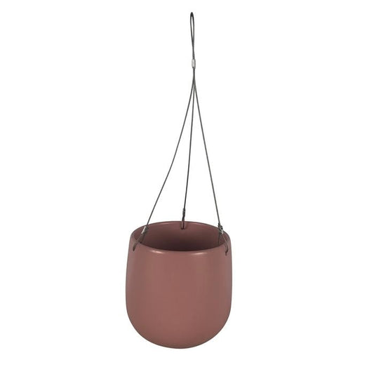 Luna Mini Matte Ceramic Hanging Pot – 11cm Pink