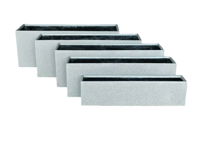Rectangle Huge Fibrecrete Planter – Set of 4