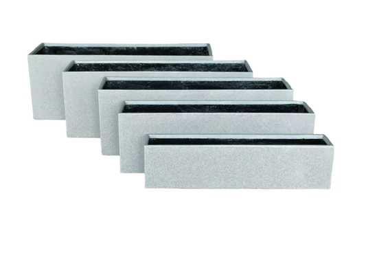 Rectangle Huge Fibrecrete Planter – Set of 4