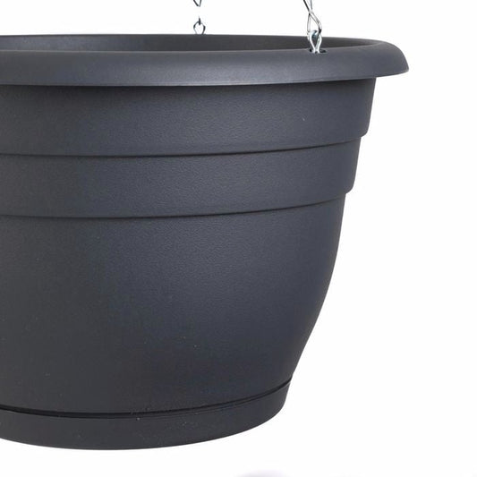 VillaGraph Lightweight Hanging Basket – 30cm Graphite