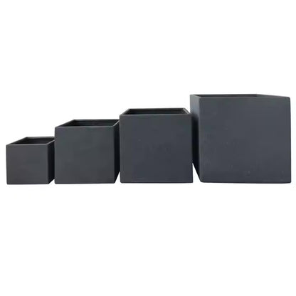 Eco Square Fibrecrete Pot – Set of 4