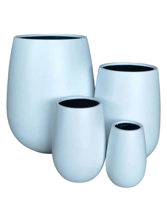 Tall Vase Fibrecrete Pot – Set of 3