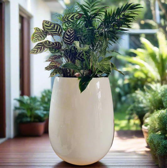 Tall Vase Fibrecrete Pot – Set of 3