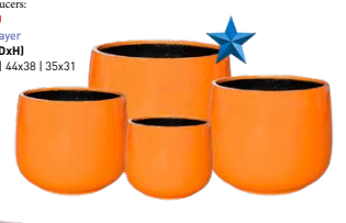 Bunge Tub Fibreglass Colored Planter