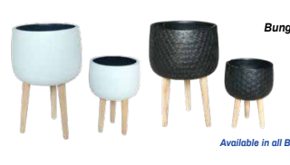 Bunge Daisy Tripod Planters – Set of 2