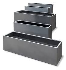 MonoLite Rectangle Huge Planter Set – Set of 5